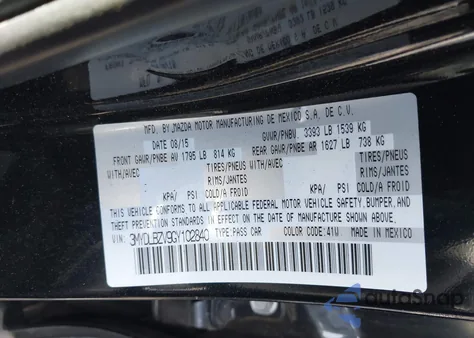 2016 Scion Ia z USA, uszkodzony, nr VIN 3MYDLBZV9GY102840